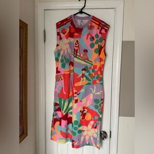 Farm Rio x Adidas multicolored Dress